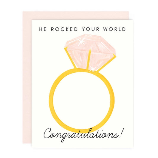 He Rocked Your World Greeting Card