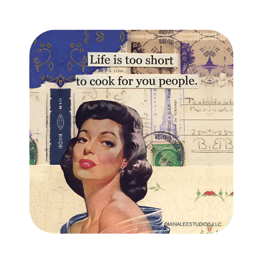 Neoprene Coaster-Life is too Short