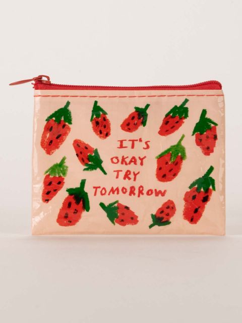 Coin Pouch- It's Ok to Try Tomorrow