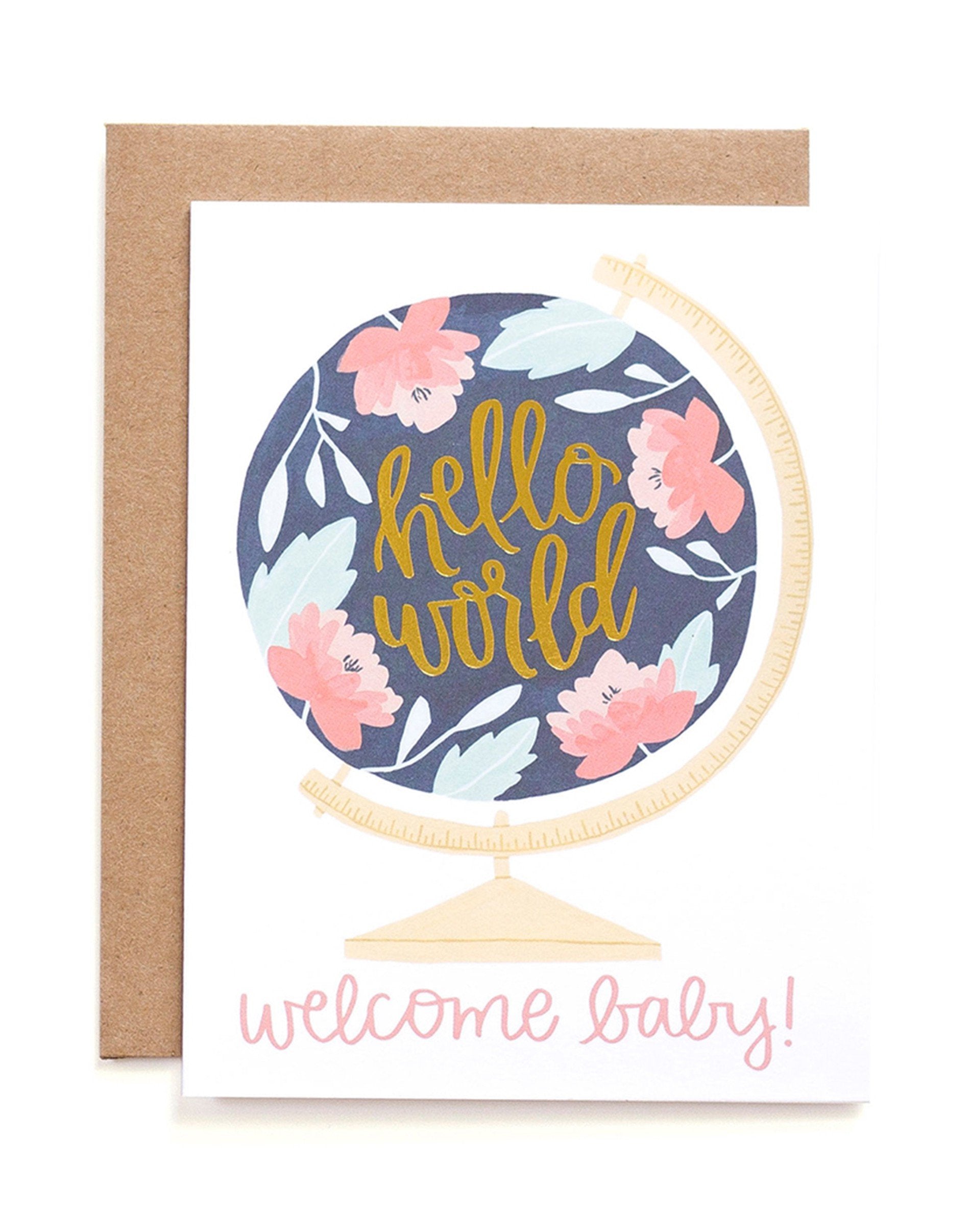 Welcome Baby Globe 