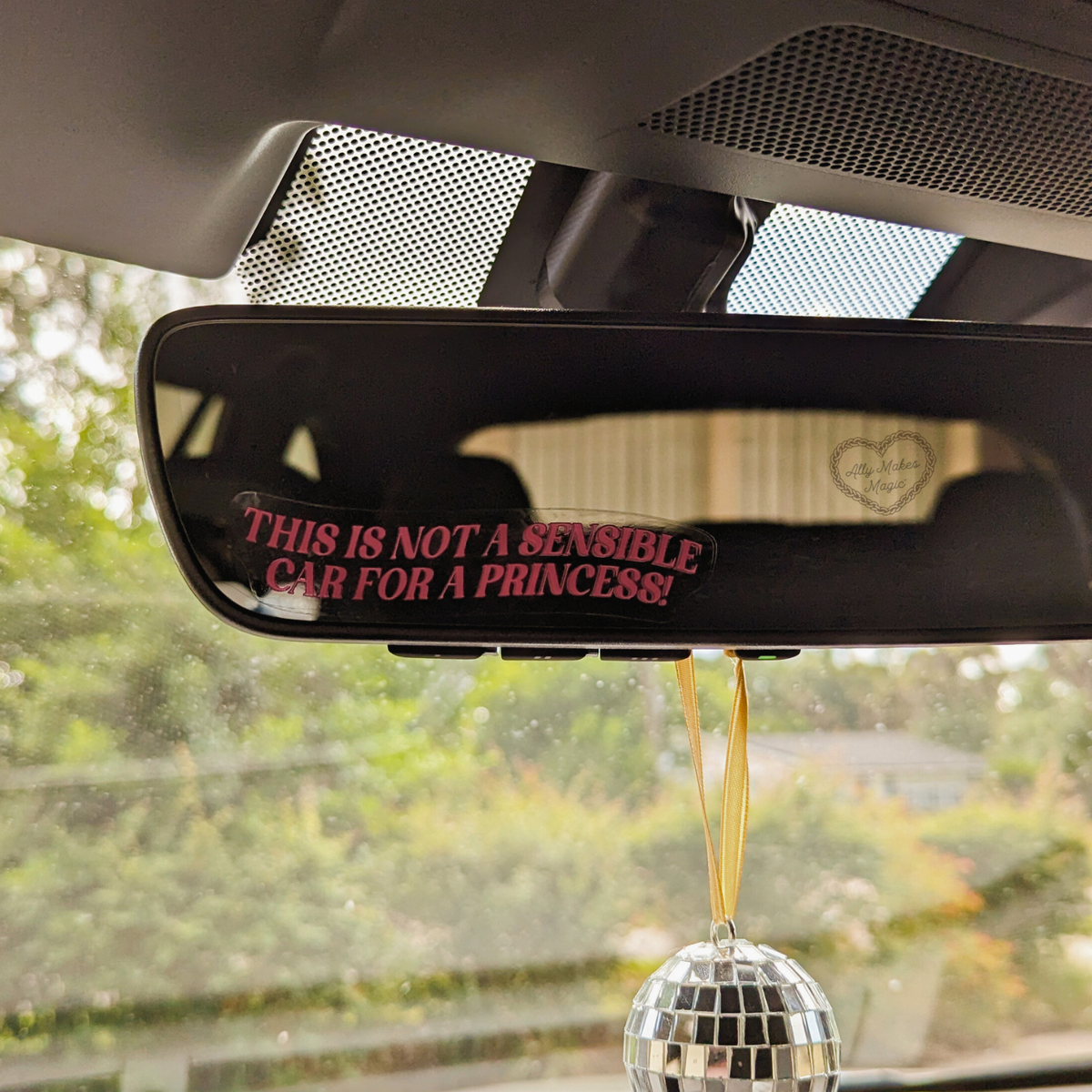 Mirror Decal- Not a Sensible Car