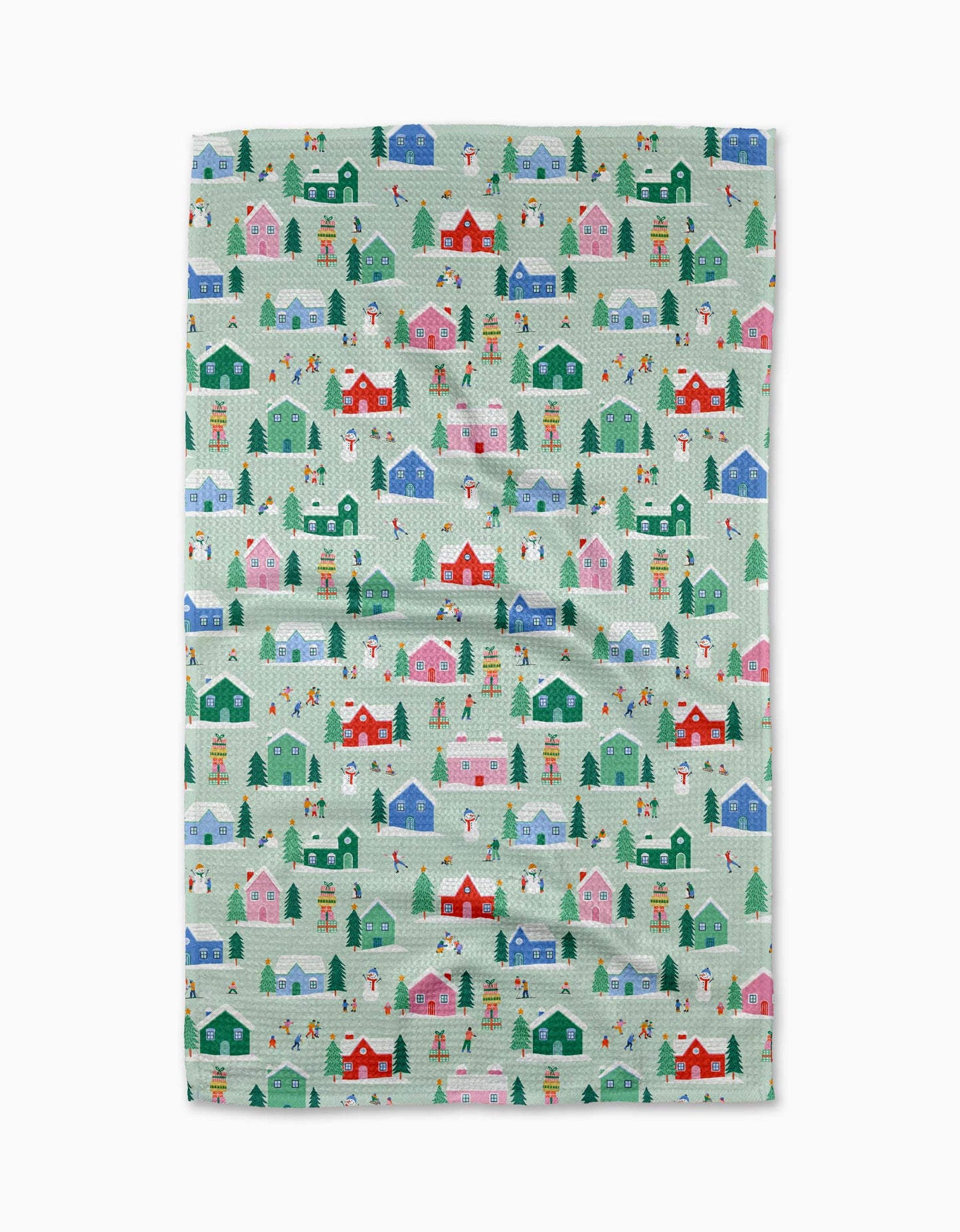 Winter Magic Geometry Tea Towel