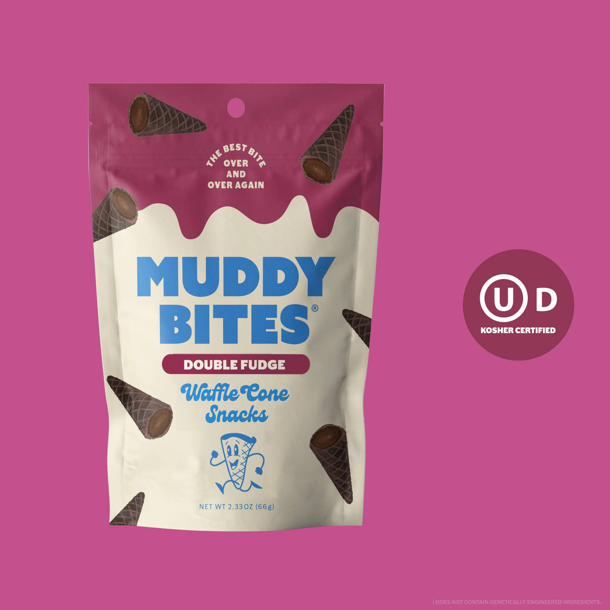 Double Fudge Waffle Cone Muddy Bites