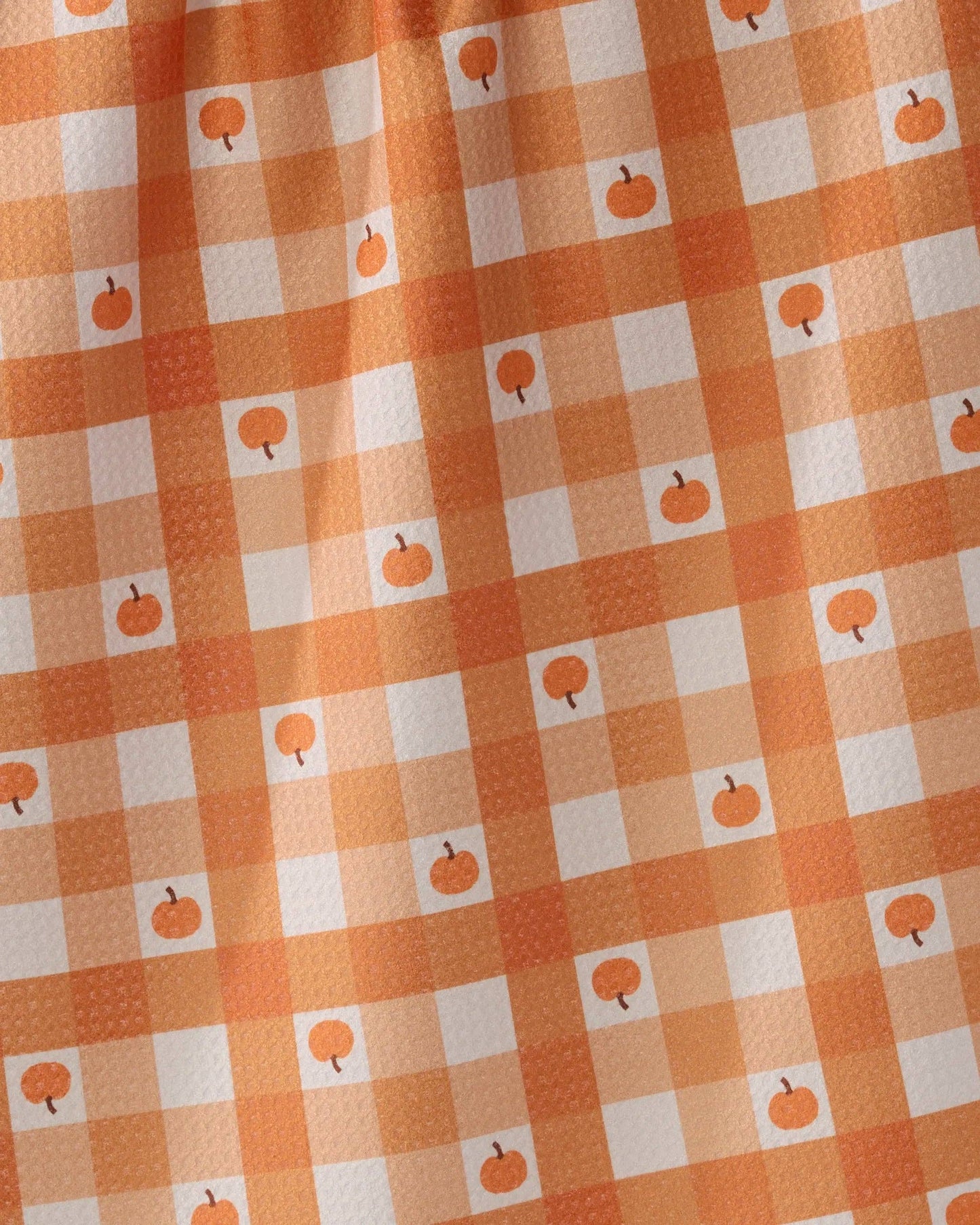 Geometry Tea Towel- Pumpkin Check