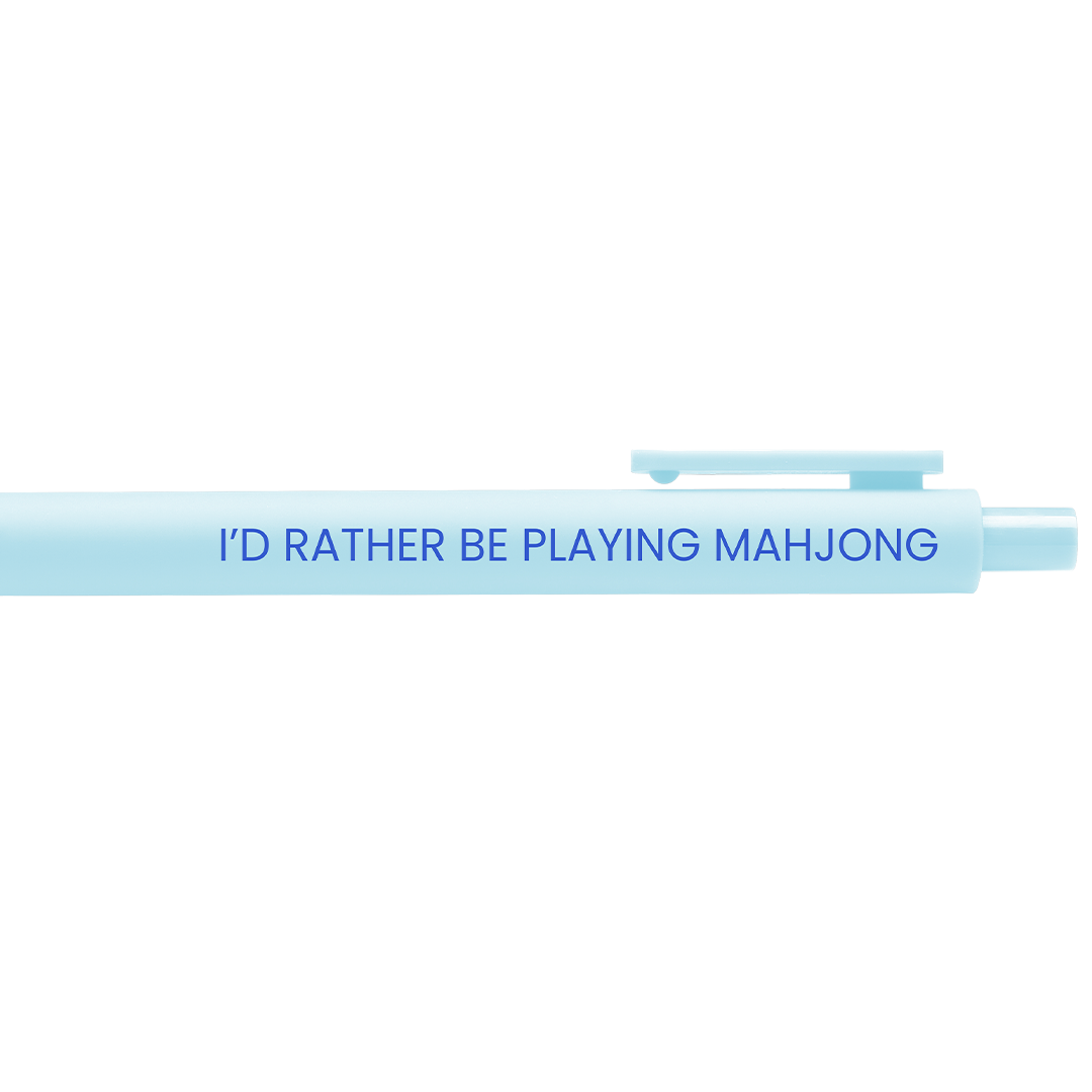 I'd Rather Be Playing Mahjong Gel Pen