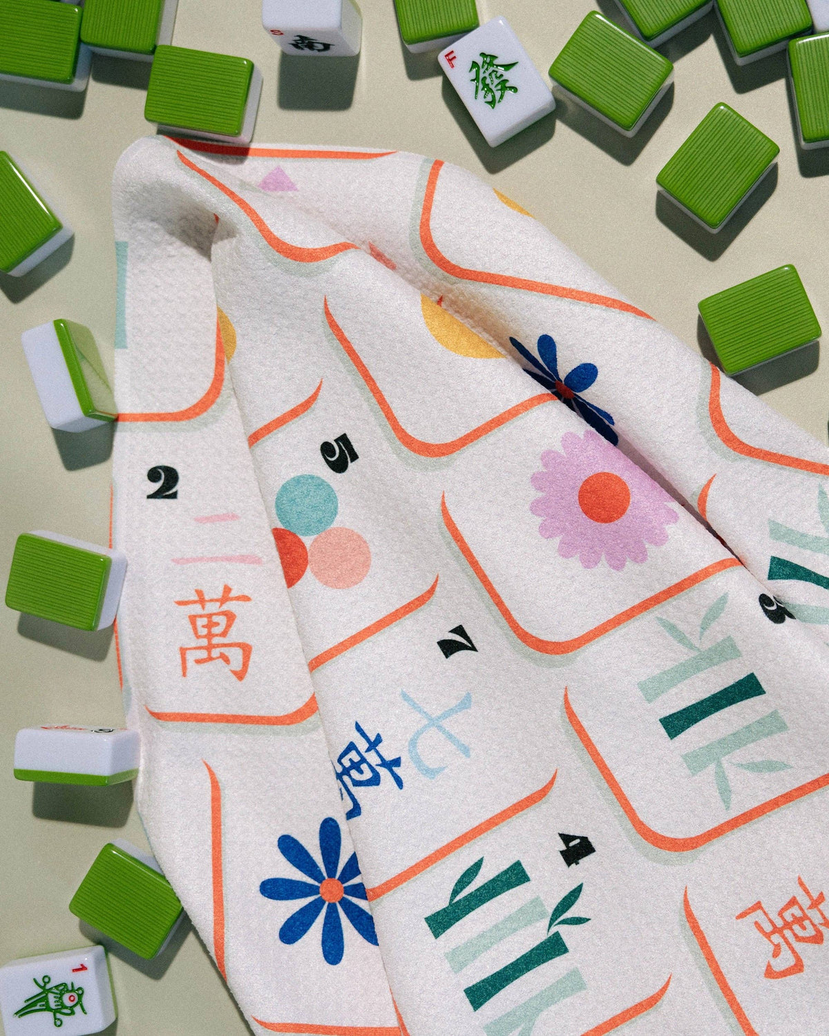 Geometry Tea Towel- Tile Toss Mahjong
