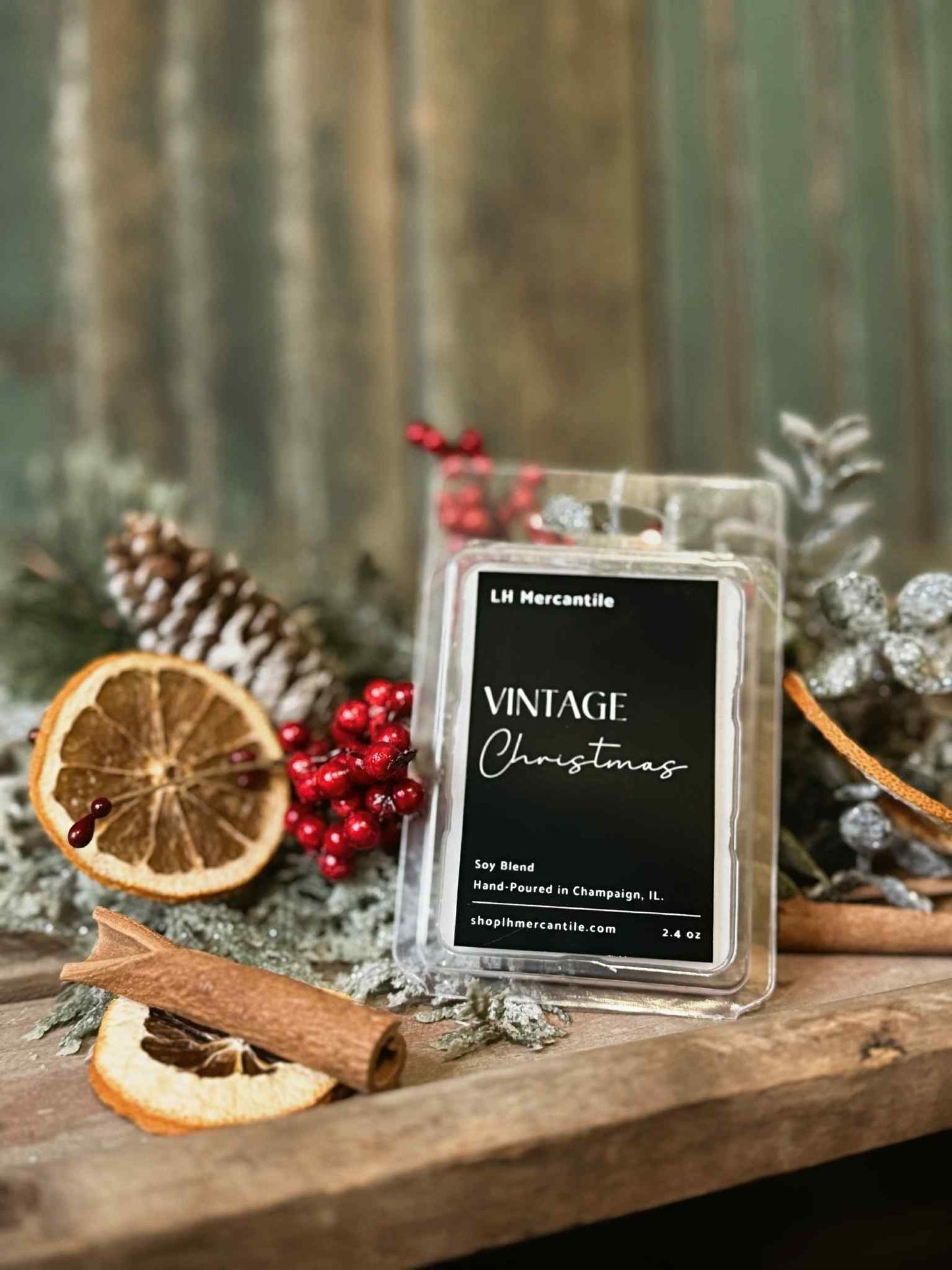 Vintage Christmas Holiday Candle | Boutique Candle