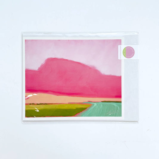 Vibrant Prairie Sunset 8x10 Art Print