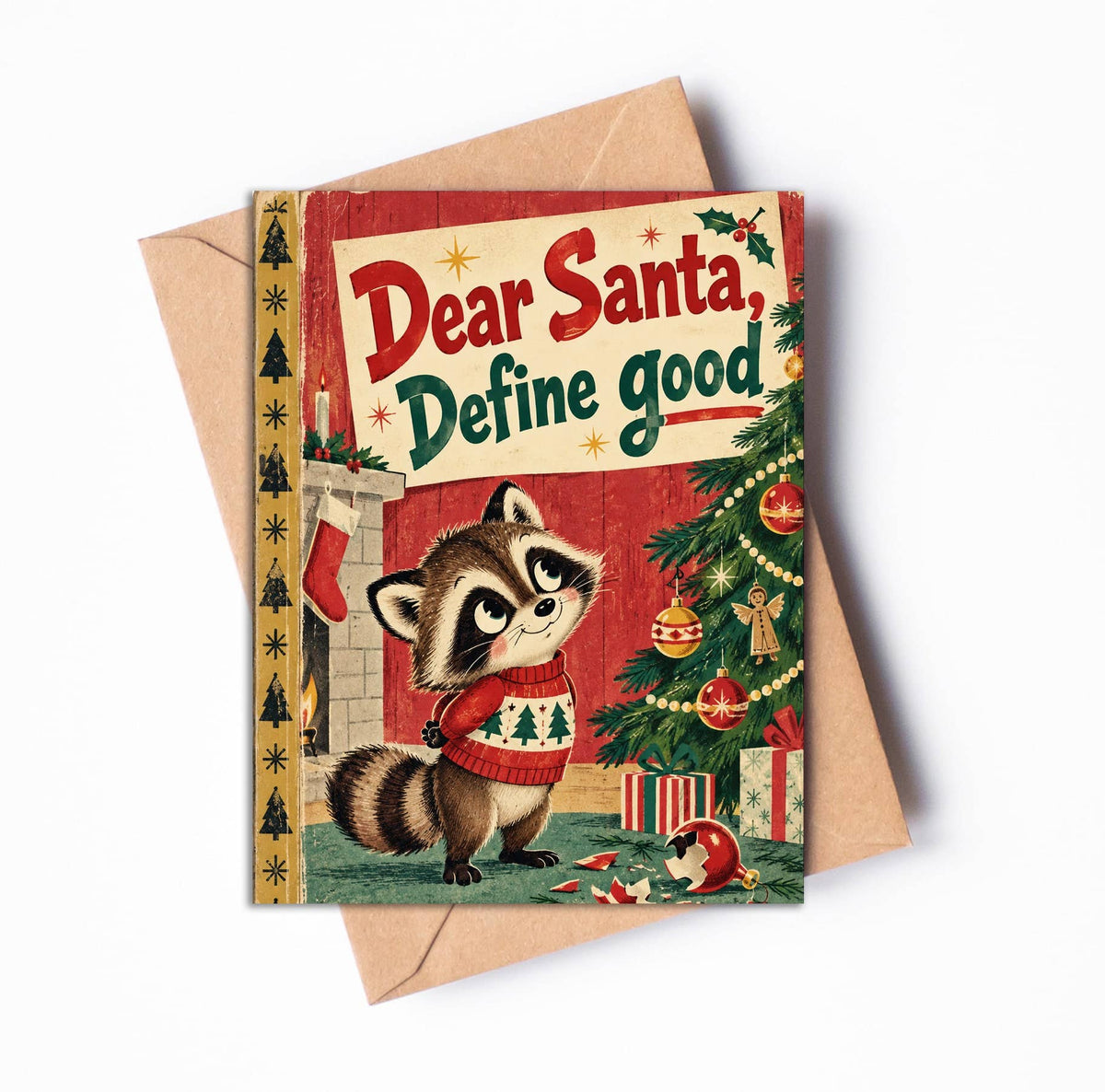 Dear Santa, Define Good Christmas Card