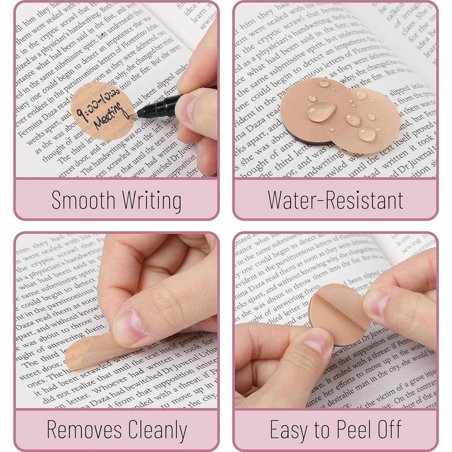 Transparent Round Sticky Notes- 560 Pcs