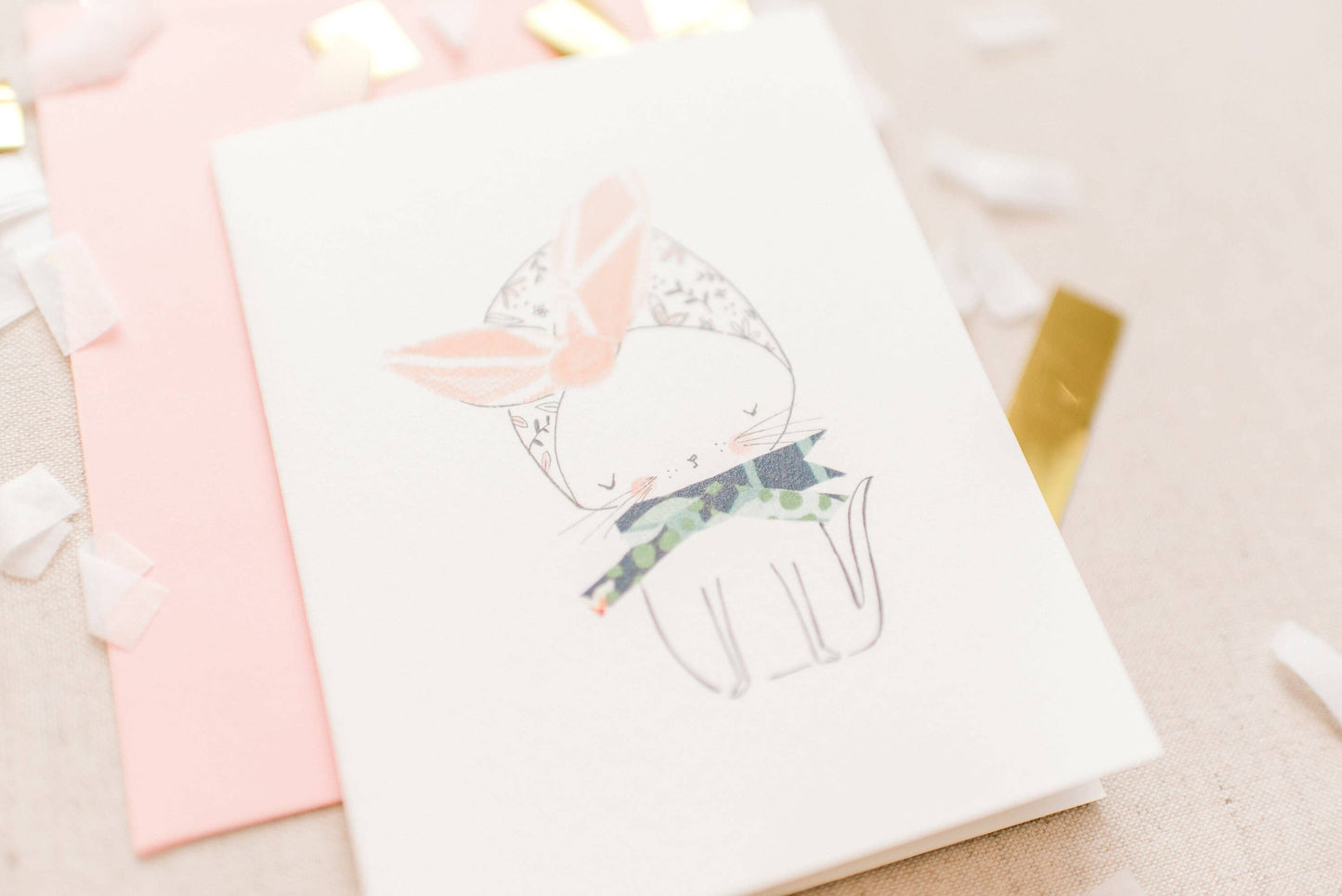 Single Cat/Kitty Notecard