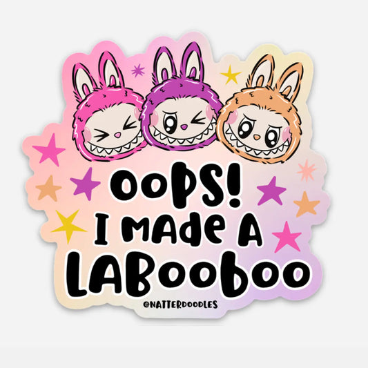 Oops! I Made a Labooboo Funny Sticker