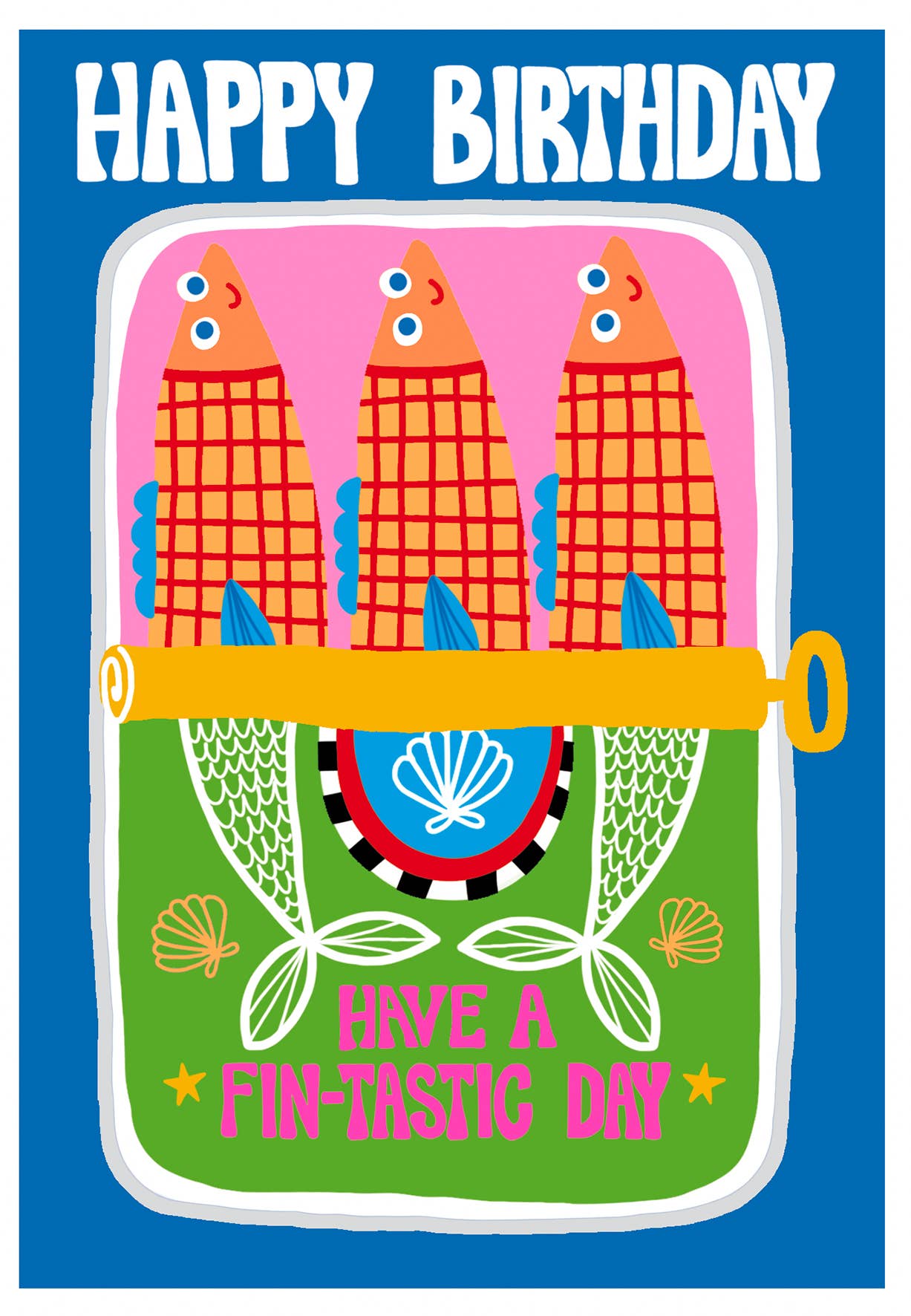 Birthday Sardin Tin Greeting Card