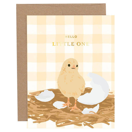 Hello Little One Chick Baby Greeting Card
