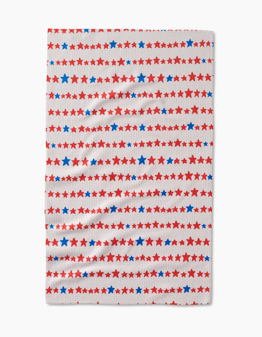 Geometry Towel- Starry Stripes