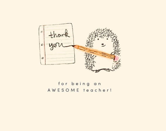 Teacher Thank You Notecard