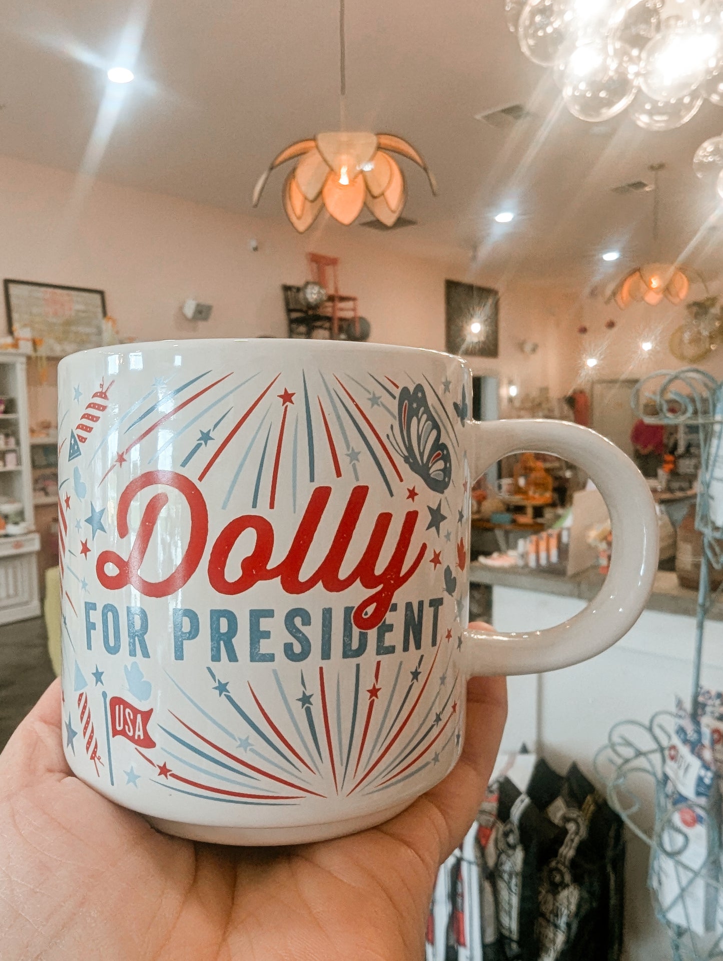 Dolly for President Stars and Stripes