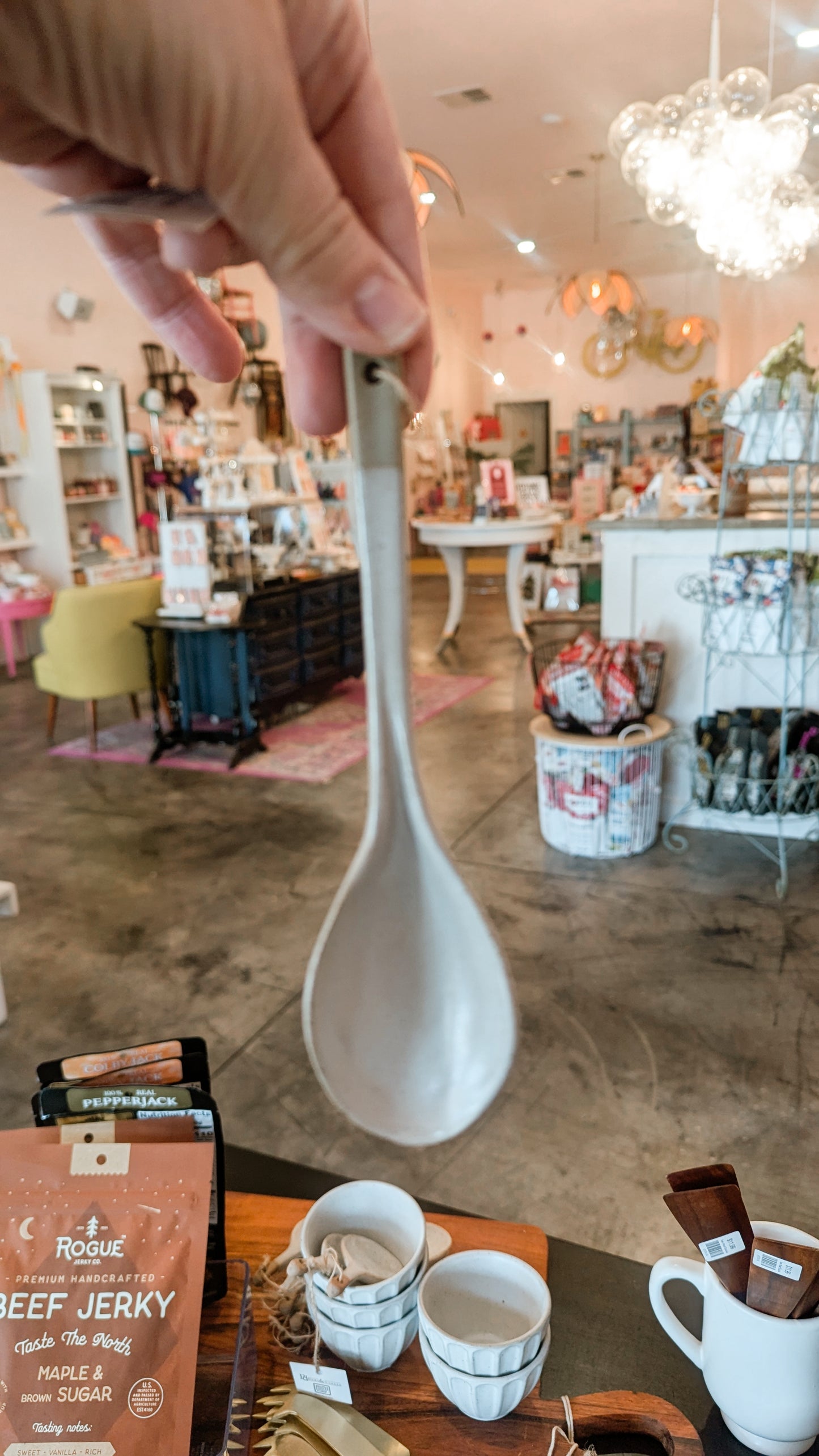 Ceramic Long Handled Spoon