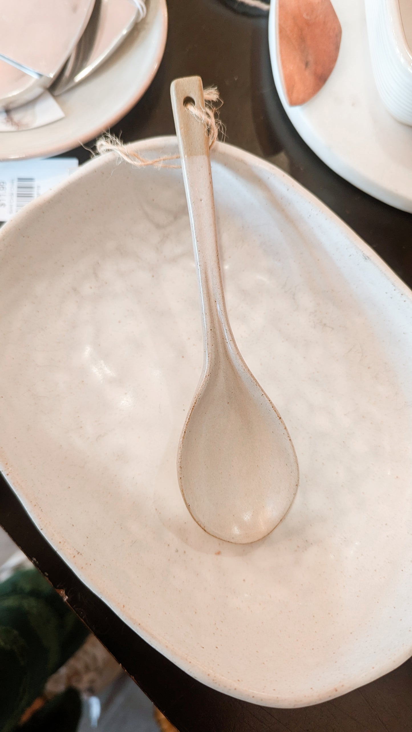 Ceramic Long Handled Spoon