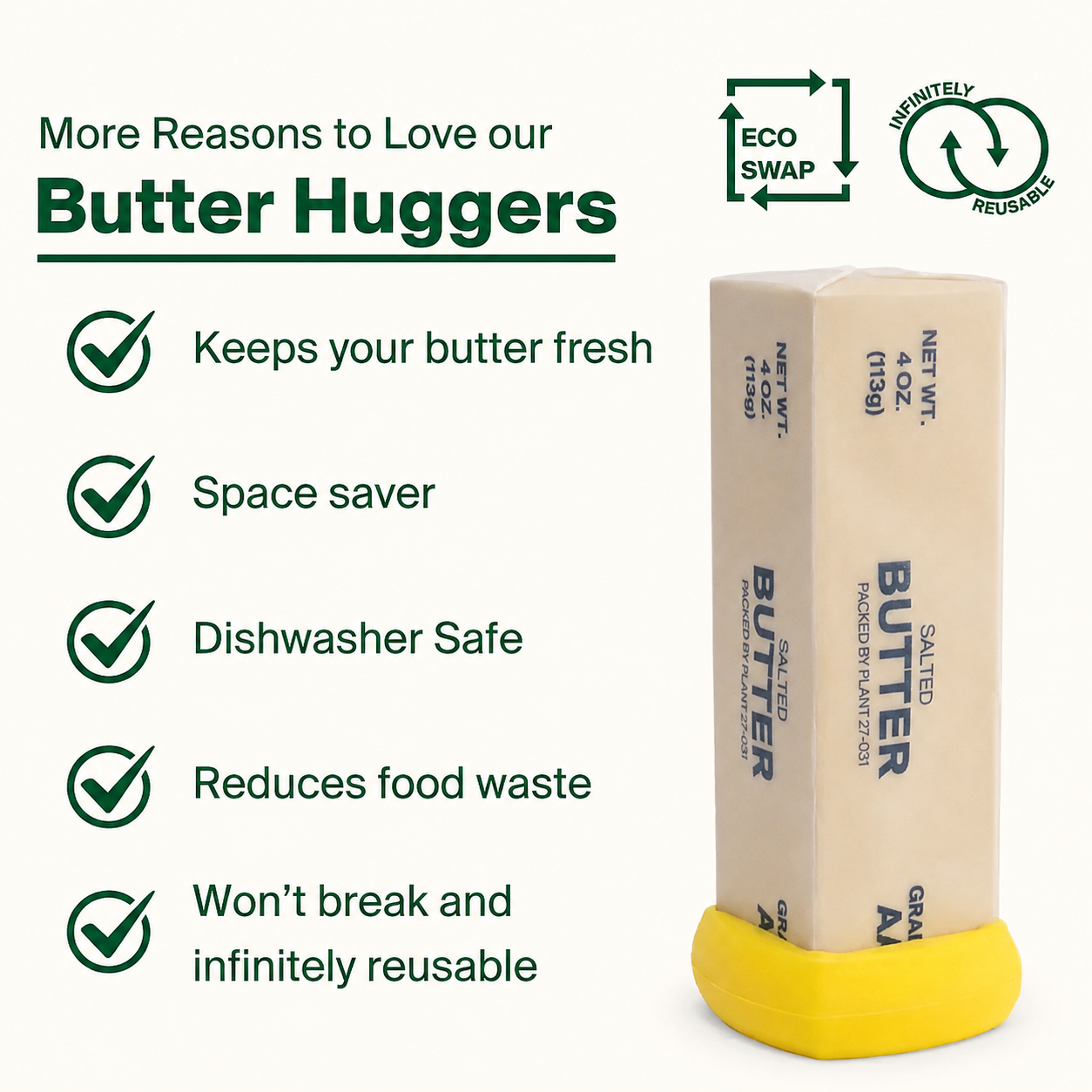 Reusable Silicone Butter Saver