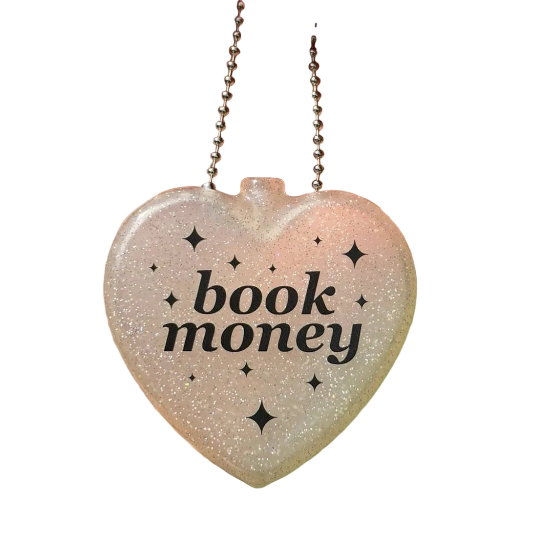 Sparkly Heart Coin Purse - Book Money