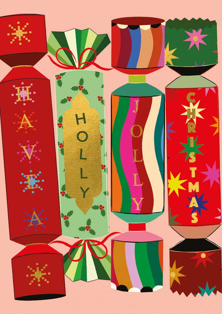 Christmas Crackers Christmas Card