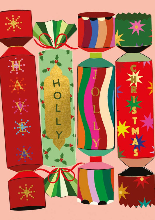 Christmas Crackers Christmas Card