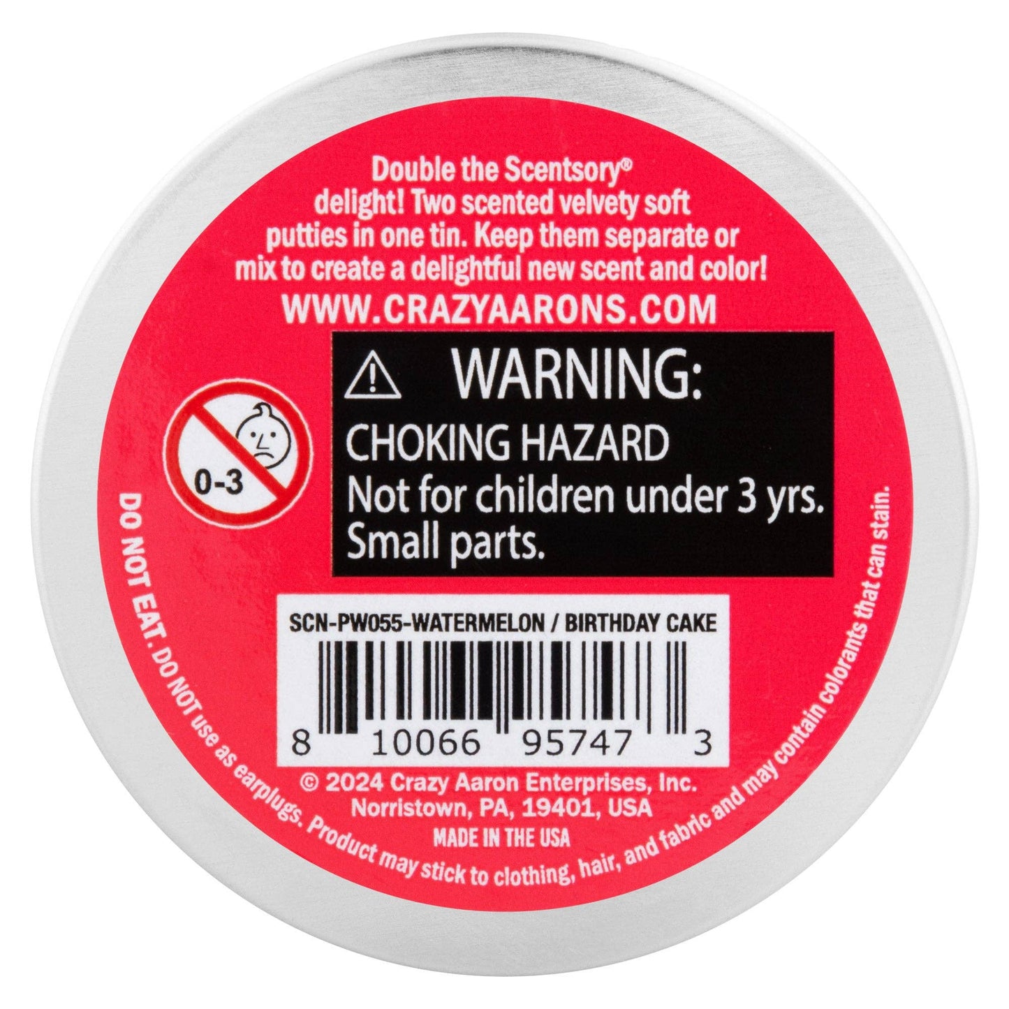 Watermelon/Birthday Cake Scentsory Duos Thinking Putty