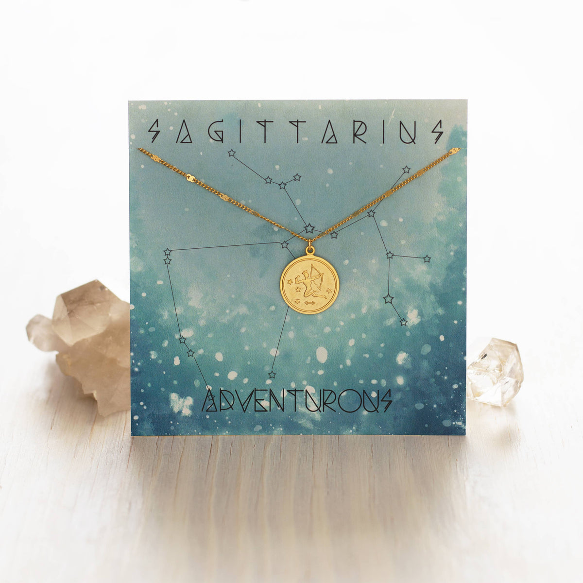 Zodiac Medallion Charm Necklace