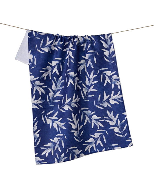 Olive Branch Geometry Tea Towel