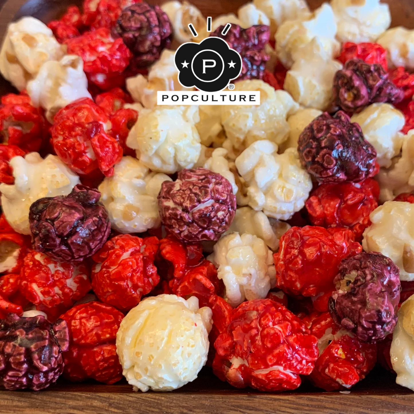 Dr. Pepper with Cherry & Vanilla Popped Popcorn