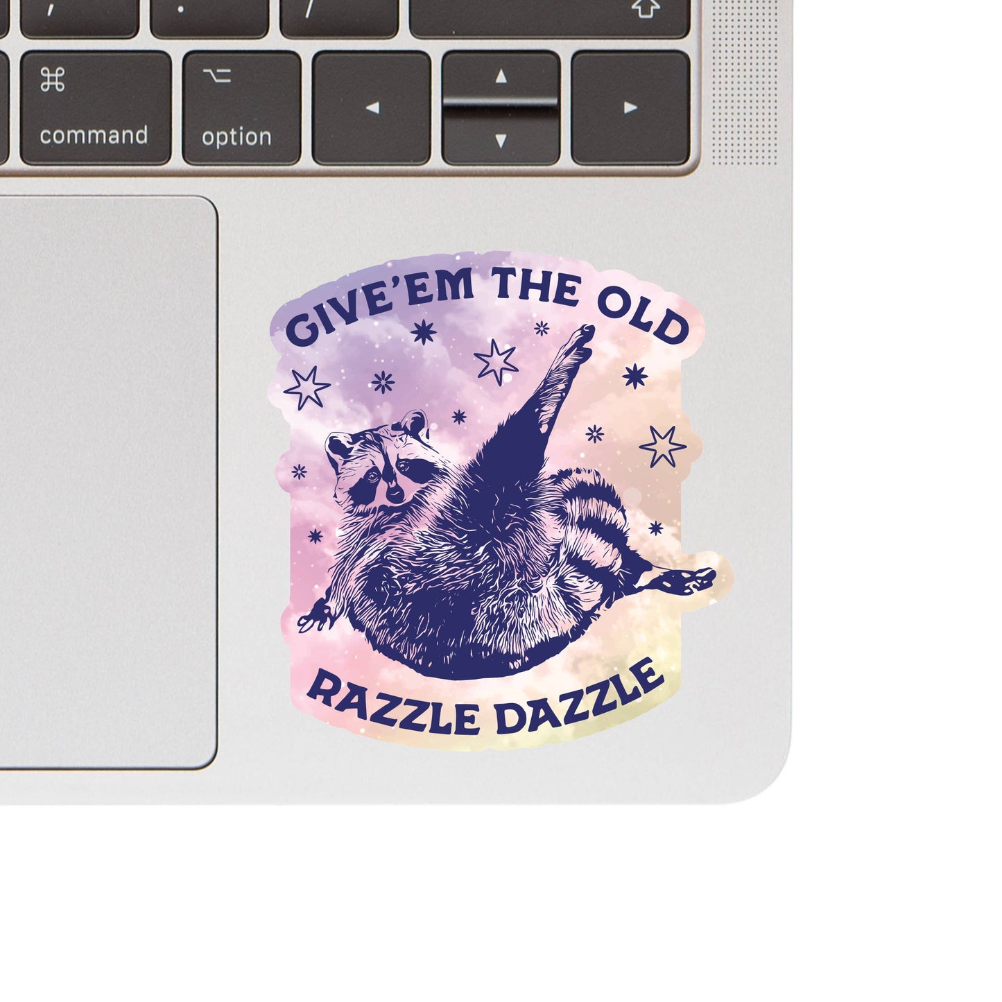 Razzle Dazzle Raccoon Sticker