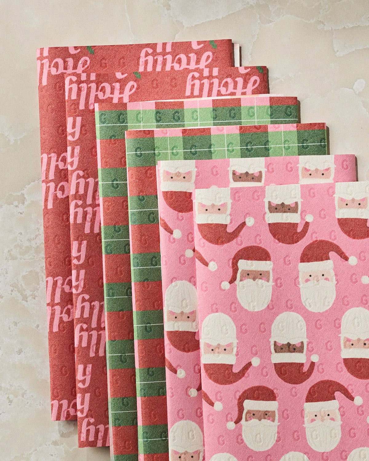 Not Paper Towel- Holly Jolly Santa