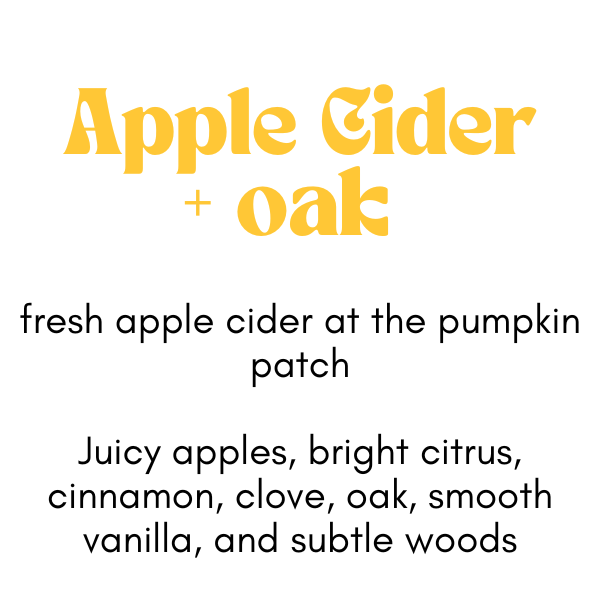 Apple Cider + Oak Car Jar Diffuser