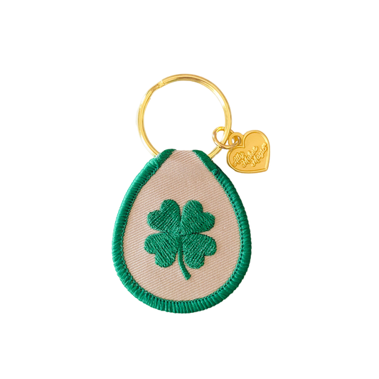 Embroidred Patch Keychain-Shamrock