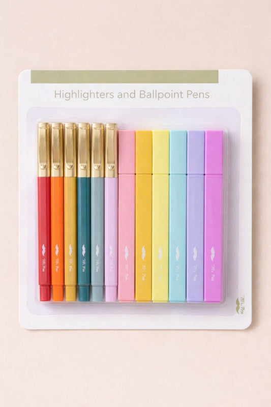 Aesthetic Bible Highlighters & Pens 12 Pack