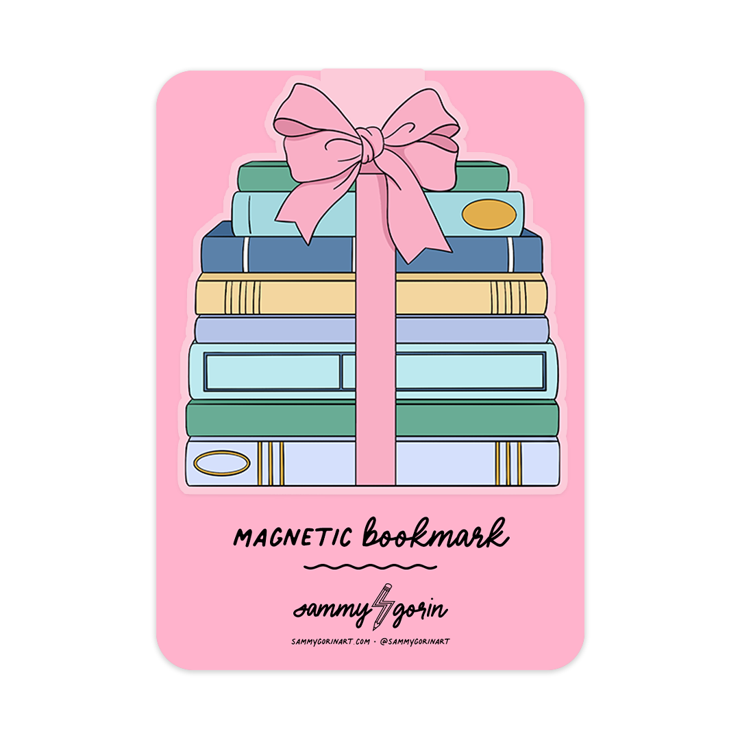 Bow Books Magnetic Bookmark