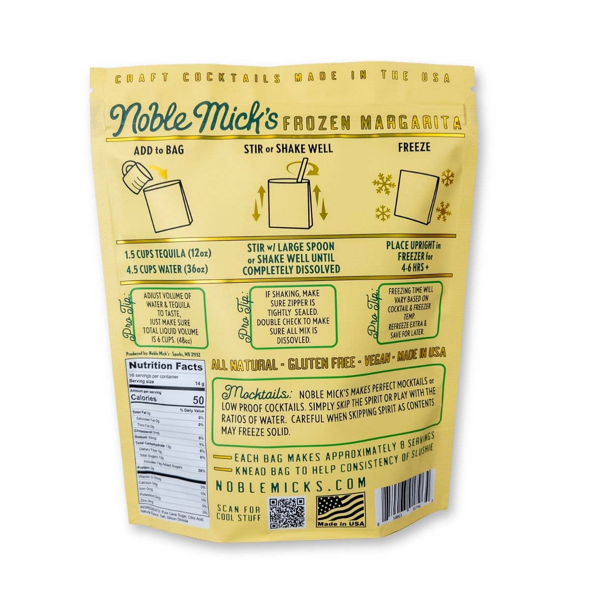 Noble Mick's Rodeo Margarita Frozen Cocktail