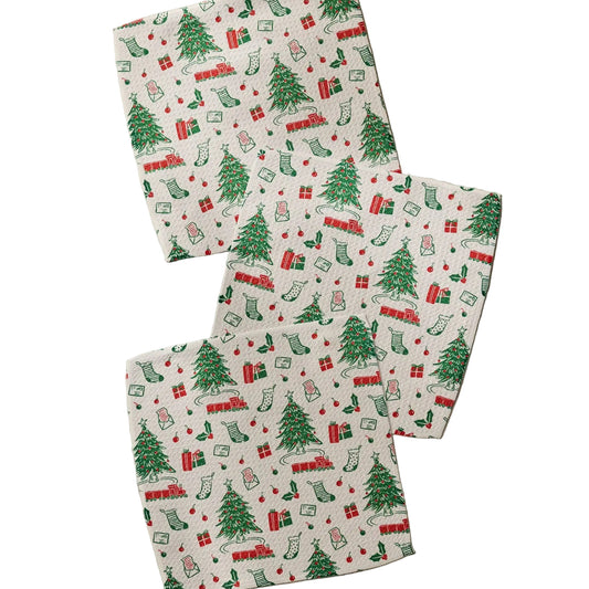 Geometry Dishcloth Set- Holiday Jubilee