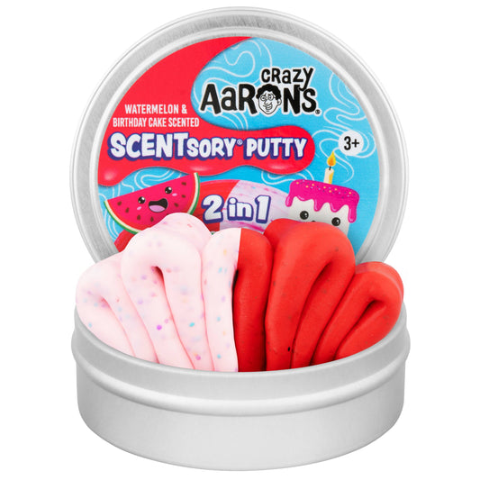 Watermelon/Birthday Cake Scentsory Duos Thinking Putty