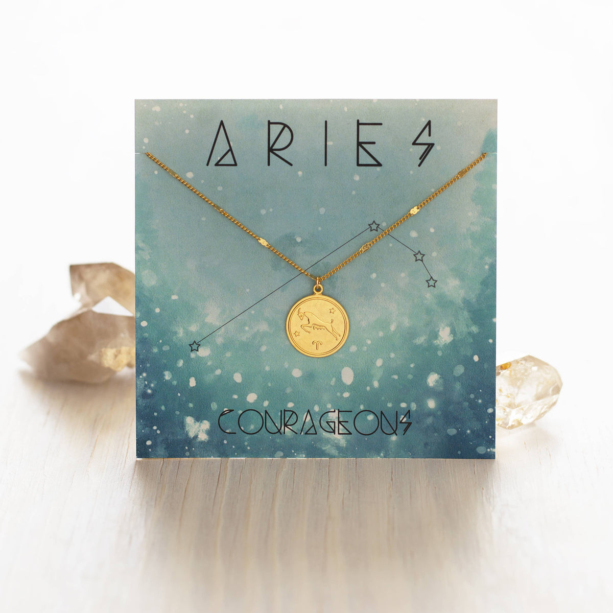 Zodiac Medallion Charm Necklace