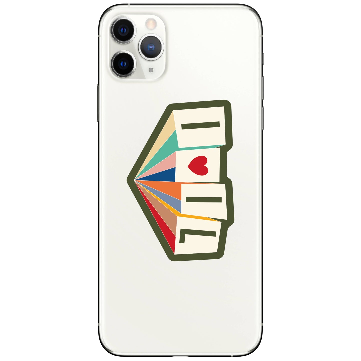 I Love IL 3D Effect Sticker