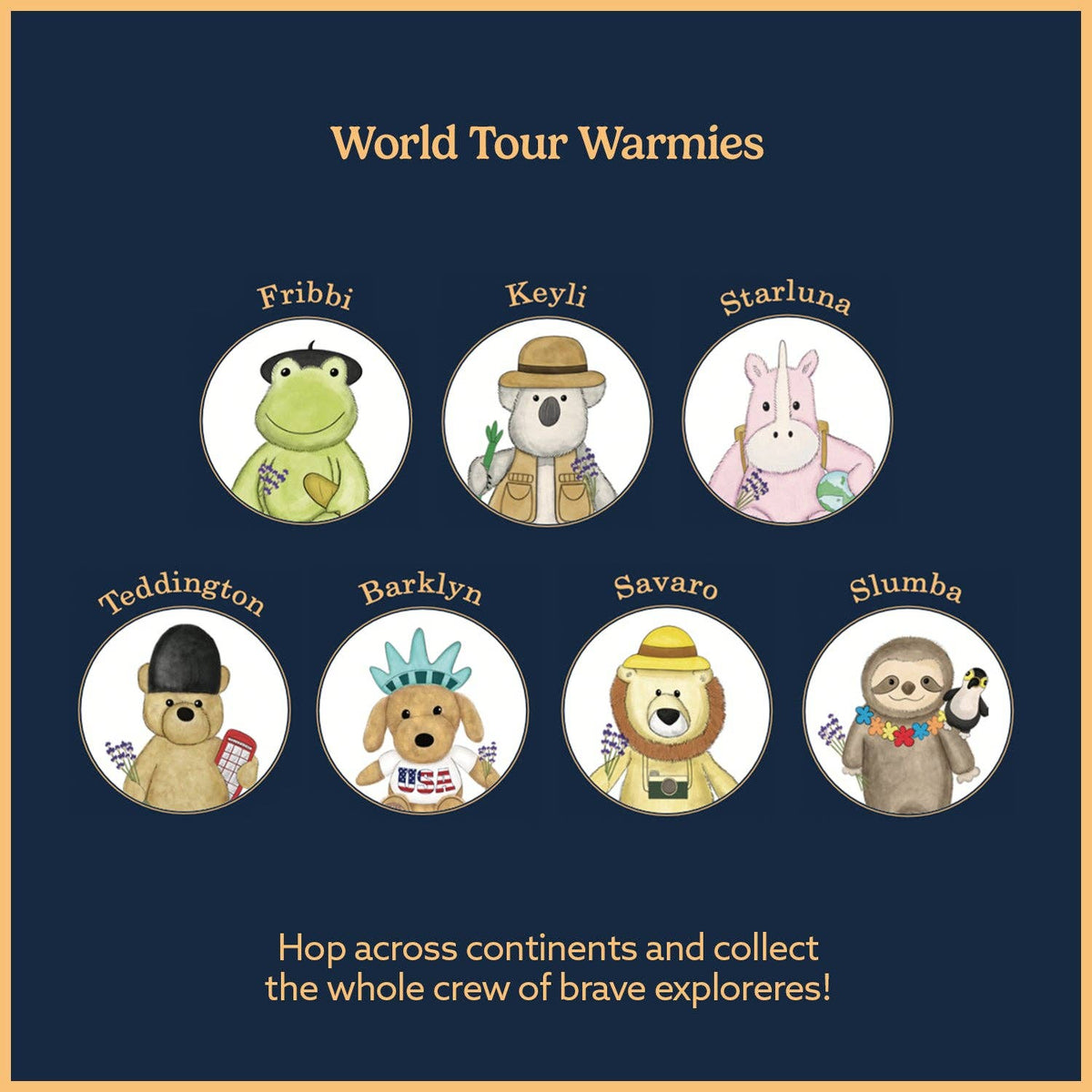 Warmies Frog World Tour