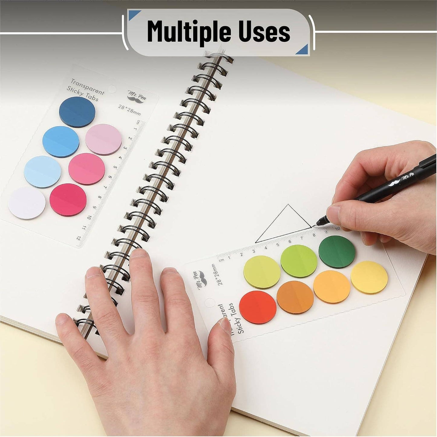 Transparent Round Sticky Notes- 560 Pcs