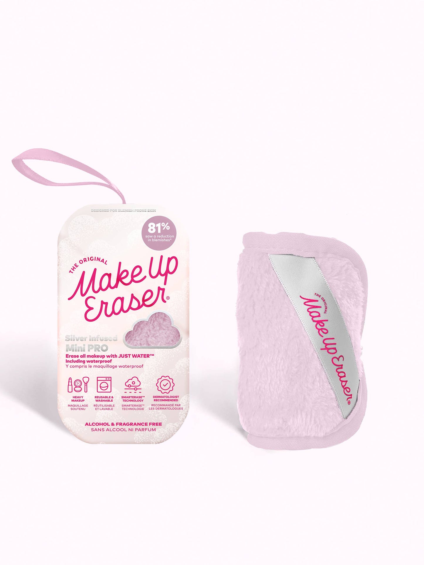 Makeup Eraser with packaging on a white background