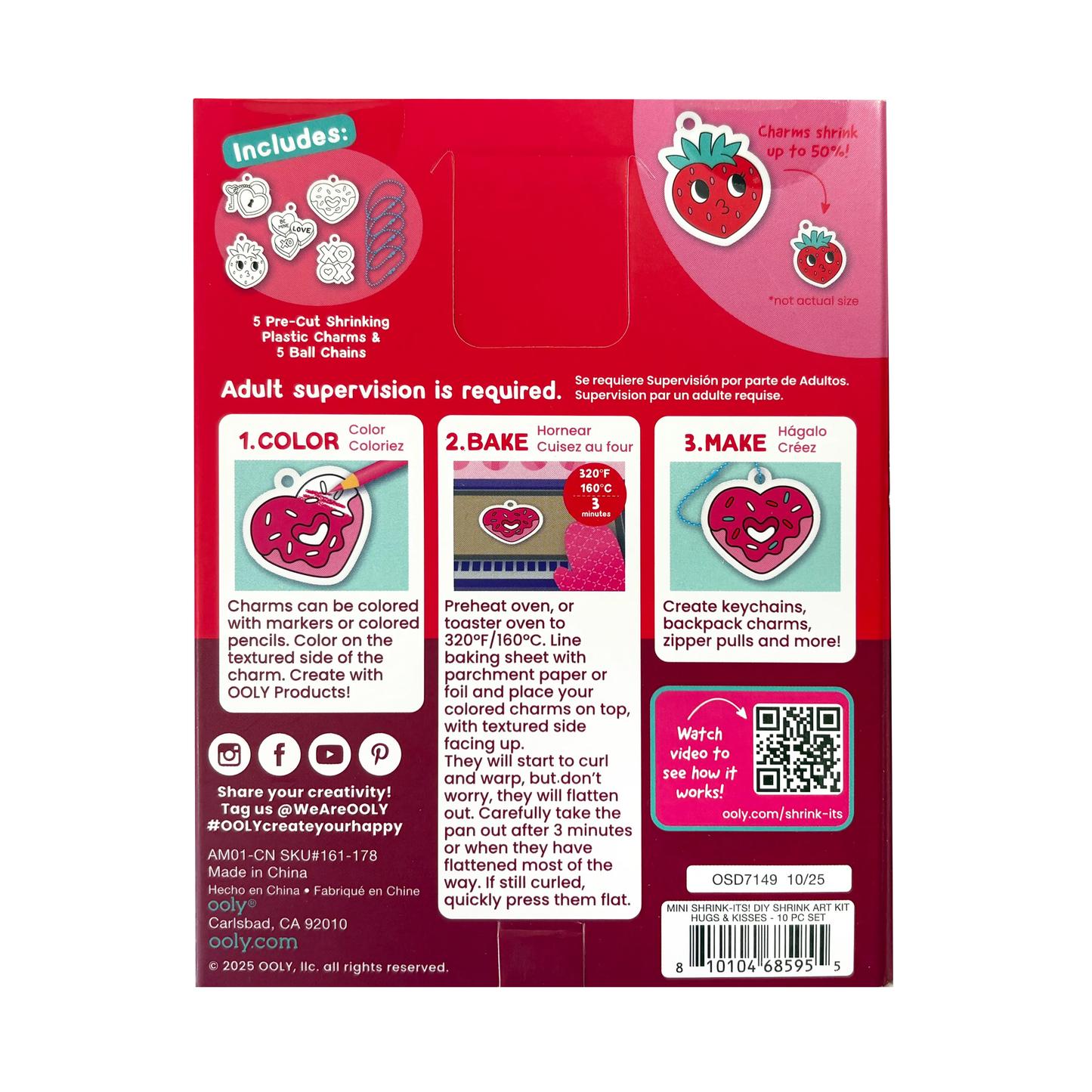 D.I.Y. Shrink Art Mini Kit - Hugs & Kisses