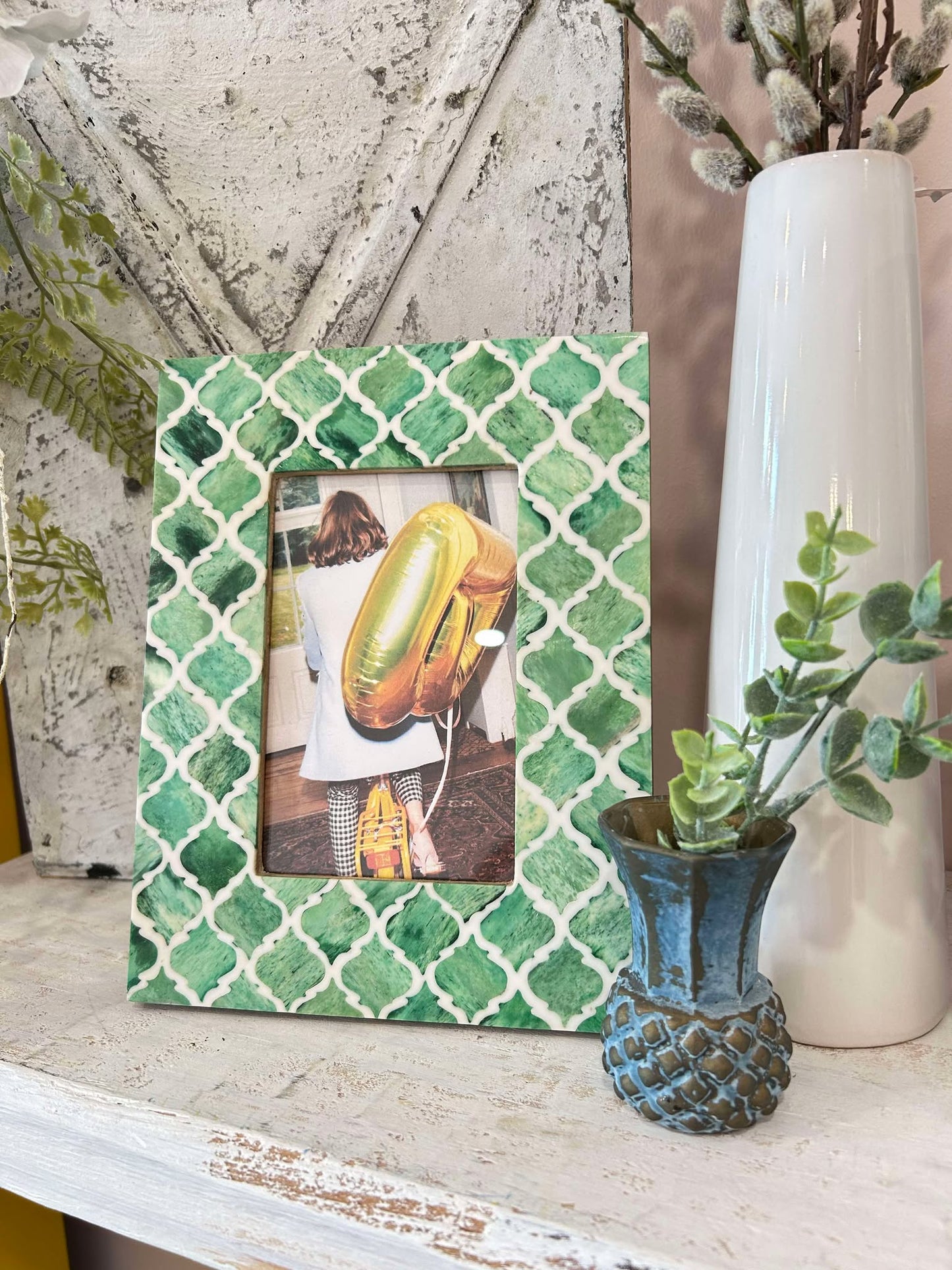 Green Moroccan 4x6 Photo Frame