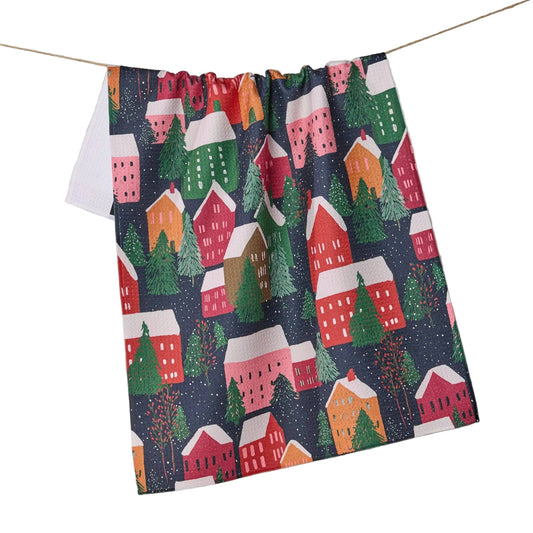 Geometry Tea Towel- Alpine Village