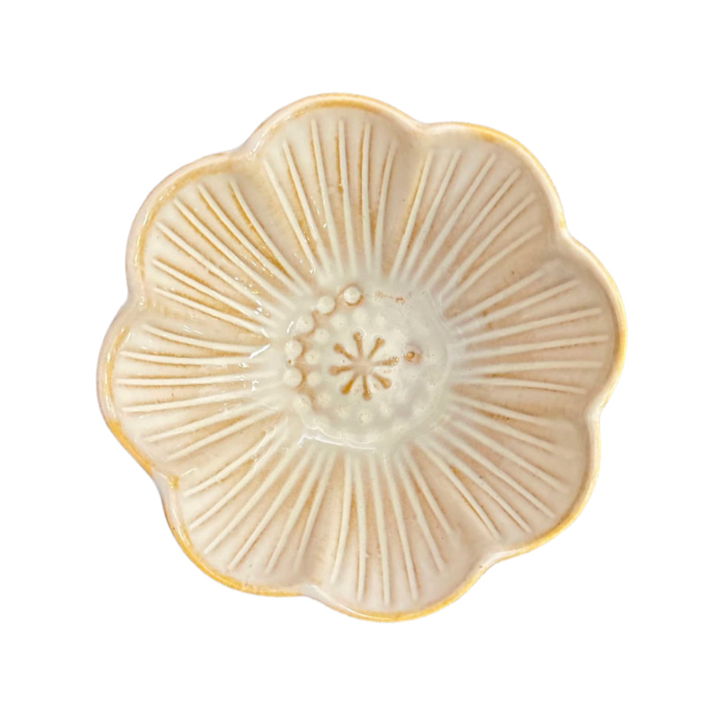 Flower Pattern Pinch Bowl- Lotus