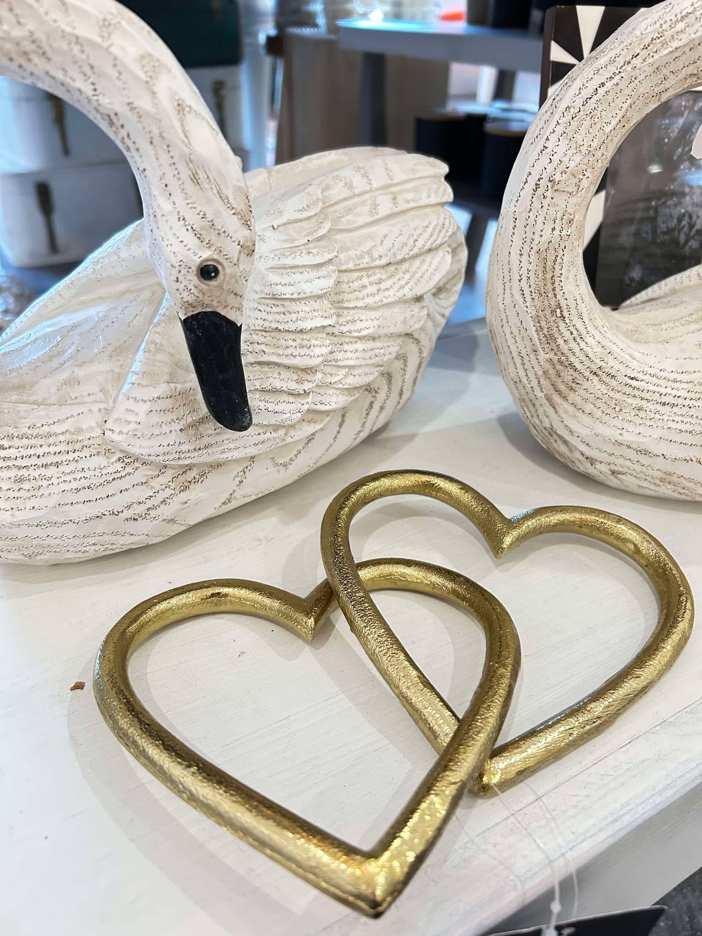 Interlocking Gold Hearts